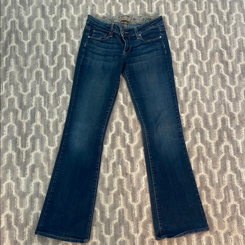 PAIGE Dark Blue Flare Jeans